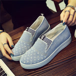 Women Denim Shoes flats Fashion Casual