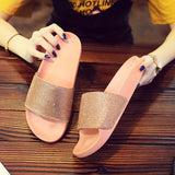 Fashion Real Raccoon Fur Slippers Slides Summer