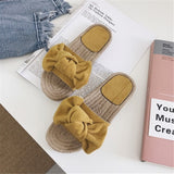 Slippers Women Slides Summer Bow Summer Sandals
